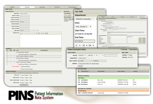 PINS - Patient Information Note System